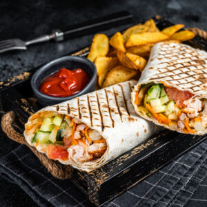 Beef cheese wrap