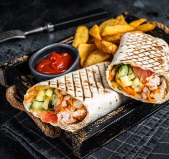 Beef cheese wrap