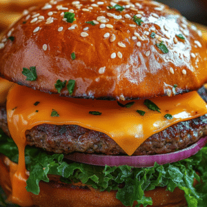 Cheese beef burger