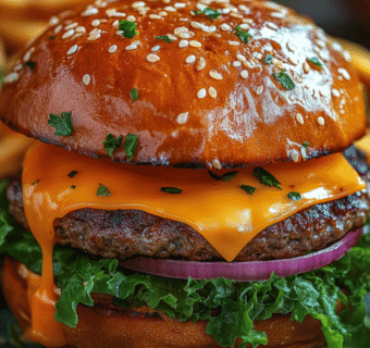 Cheese beef burger