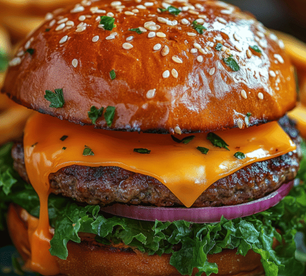 Cheese beef burger