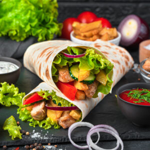 Chicken cheese wrap
