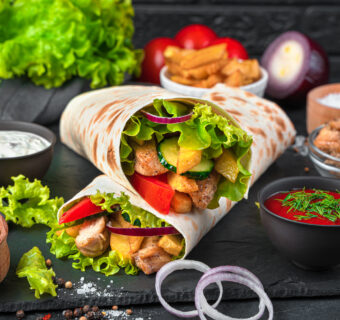 Chicken cheese wrap