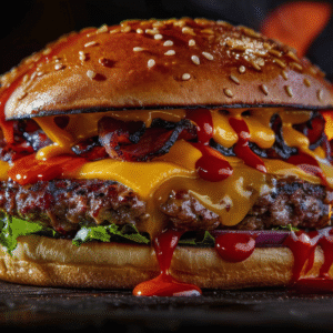 Grand bacon beef burger