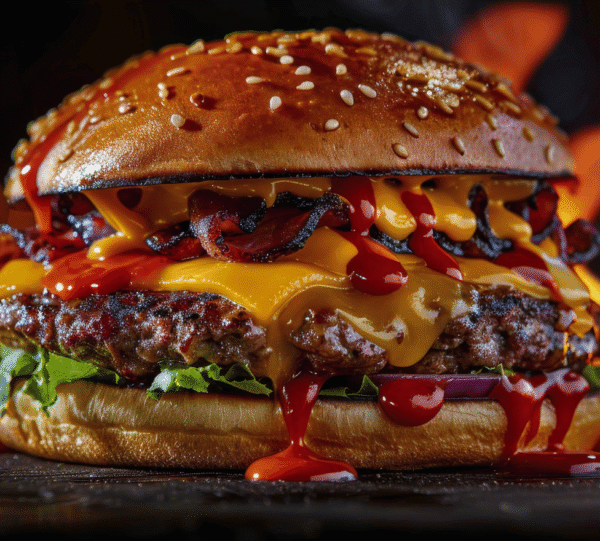 Grand bacon beef burger
