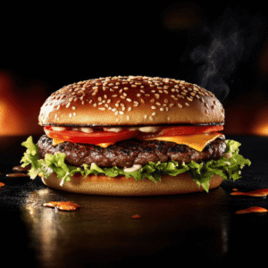 Grand cheese beef burger