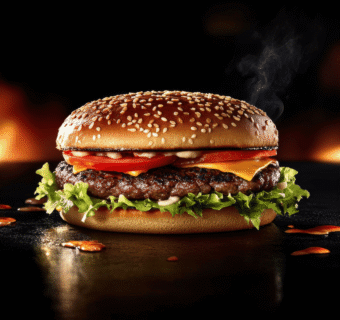 Grand cheese beef burger