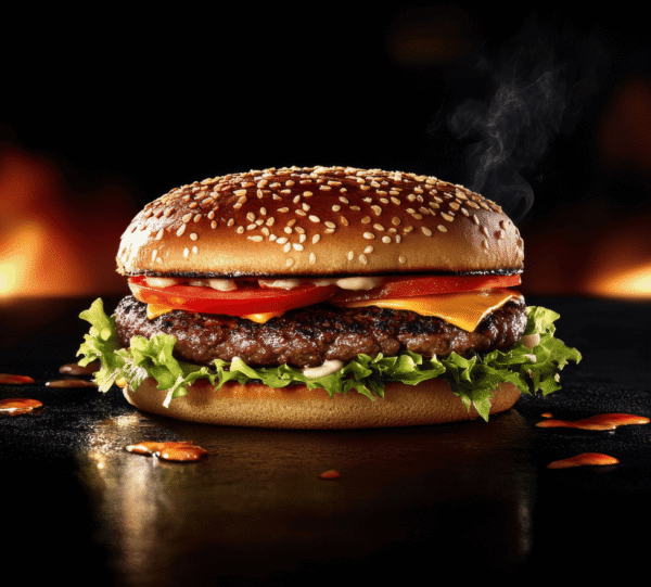 Grand cheese beef burger