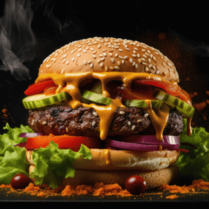 King deluxe angus burger