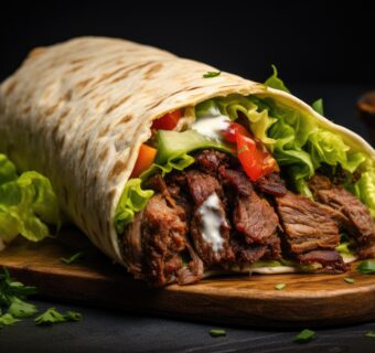 Vegan cheese wrap